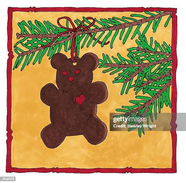 ilustraciones, imágenes clip art, dibujos animados e iconos de stock de teddy bear ornament - no racismo