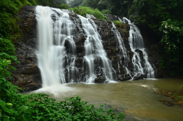 abbey falls, coorg, india - coorg stock pictures, royalty-free photos & images