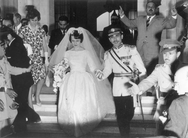 25th-march-1961-king-hussein-of-jordan-marries-englishwoman-toni-a-picture-id3062462