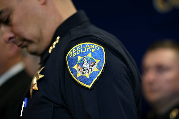 Acting Oakland police chief Anthony Toribio looks on during a news conference at Oakland police headquarters on May 9, 2013 in Oakland, California. A...