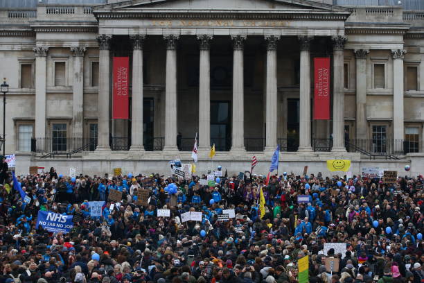 GBR: 'World Wide Rally For Freedom' Anti-Vaccination Protest In London