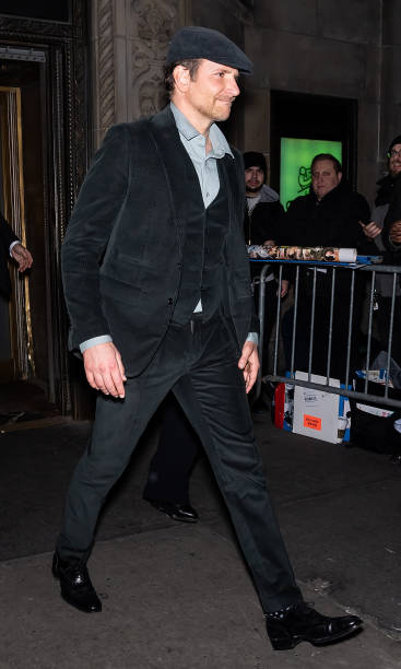 Actor Bradley Cooper is seen leaving the 2020 National Board Of Review Gala at Cipriani 42nd Street on January 08 2020 in New York City