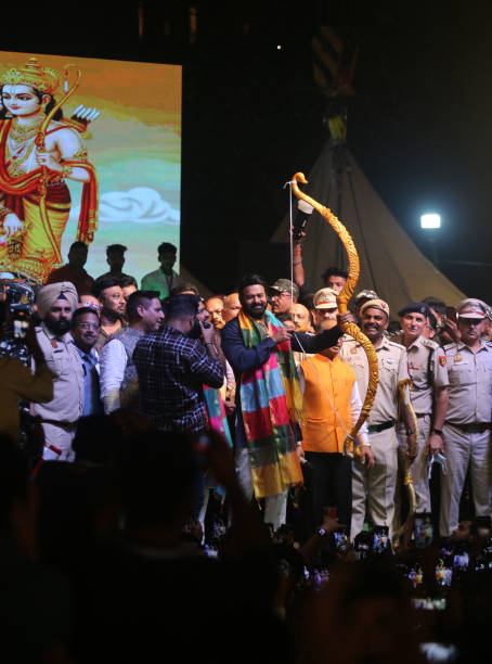 IND: Actor Prabhas Dussehra Celebrations At Luv Kush Rameela
