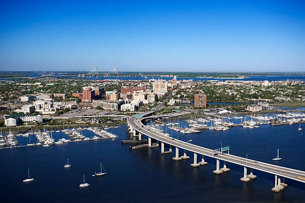 aerial view of charleston south carolina picture