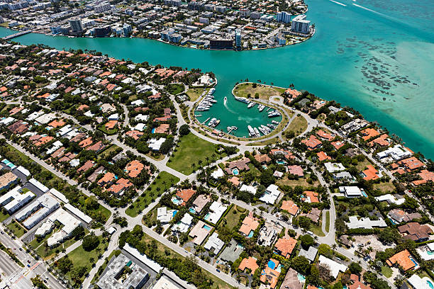 aerial view of houses civilization miami fl picture