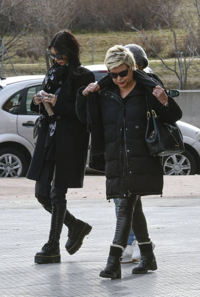 Alejandra Rubio and Terelu Campos are seen on January 17 2020 in Madrid Spain