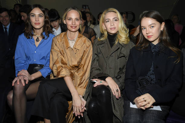 Alexa Chung Lauren Santo Domingo Sabine Getty and Alexandra of Hanover attend the Dior Haute Couture Spring/Summer 2020 show as part of Paris Fashion...