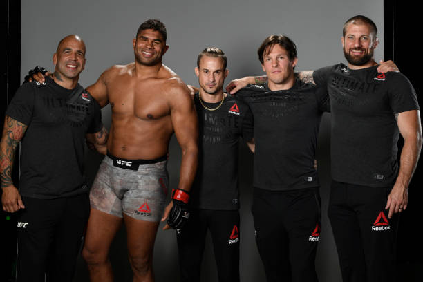 Alistair Overeem of the Netherlands poses for a portrait after his victory during the UFC Fight Night event at UFC APEX on September 05, 2020 in Las...