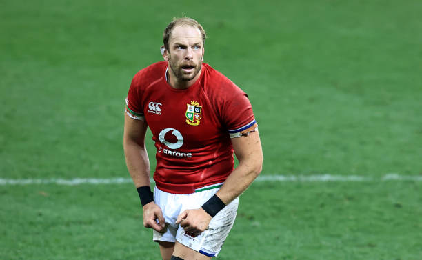 CAPE TOWN, SOUTH AFRICA - JULY 24: Alun Wyn Jones of the British & Irish Lions looks on during the 1st Test match between the South Africa Springboks and the British & Irish Lions at Cape Town Stadium on July 24, 2021 in Cape Town, South Africa. (Photo by David Rogers/Getty Images)