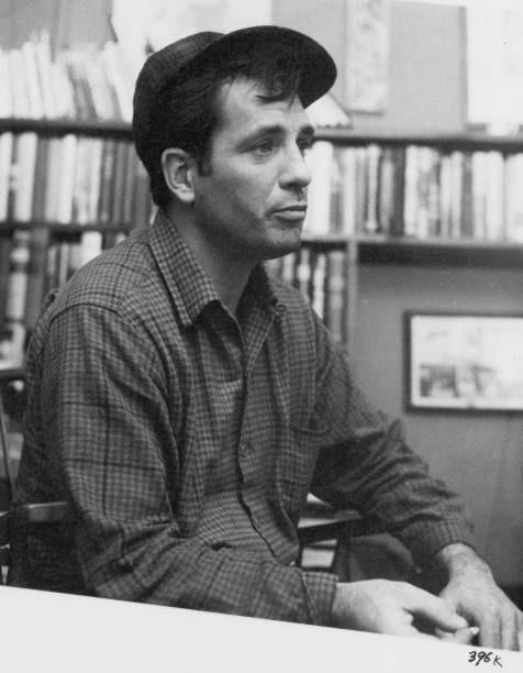 American author and poet Jack Kerouac in the apartment of photographer McDarrah and his soon-to-be wife, Gloria , New York, New York, December 10,...