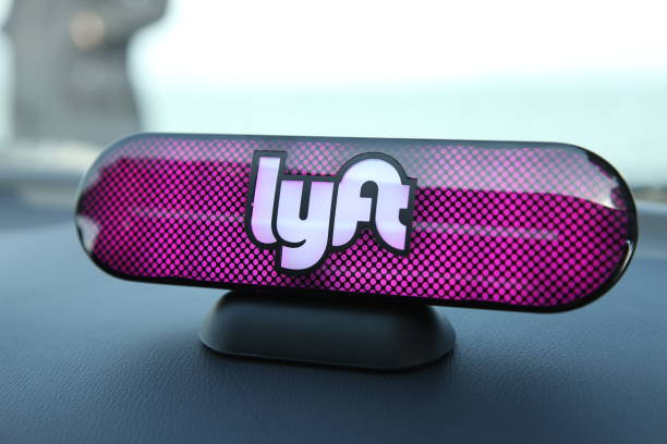 an amp sits on the dashboard of a lyft drivers car on january 31 2017 picture