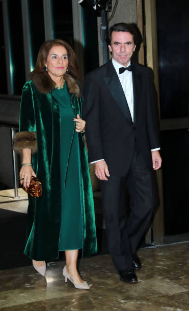 Ana Botella and Jose María Aznar attend 98th annual ABC International Journalism Awards at Casa de ABC on December 03 2019 in Madrid Spain
