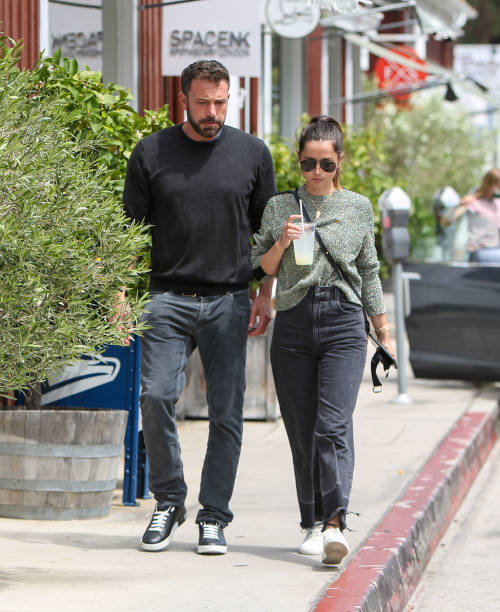 Ana de Armas and Ben Affleck are seen on June 20 2020 in Los Angeles California