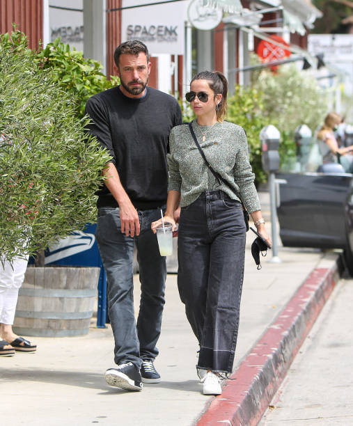 Ana de Armas and Ben Affleck are seen on June 20 2020 in Los Angeles California