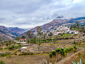 Andean Scene at Alausi Town, Ecuador