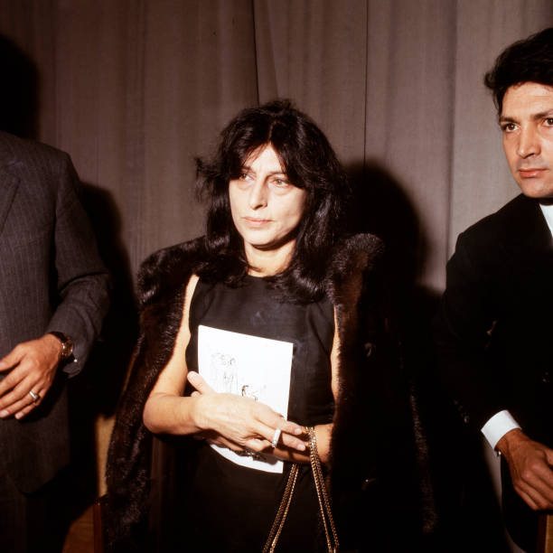 Anna Magnani, italienische Filmschauspielerin, bei einem Besuch in Deutschland um 1970.