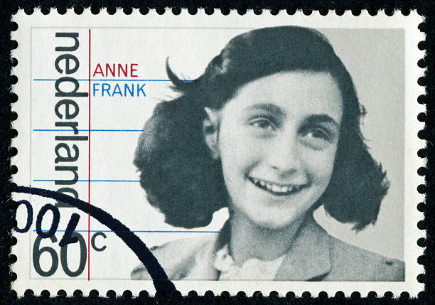 anne frank stamp - anne frank stock pictures, royalty-free photos & images