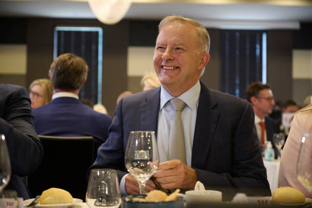 AUS: Labor And Opposition Leader Anthony Albanese Gives National Press Club Address