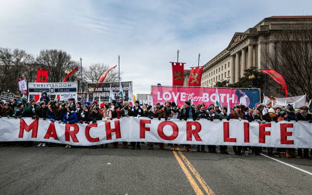 DC: Annual Pro Life Gathering, The March For Life Takes Place In Washington, D.C.