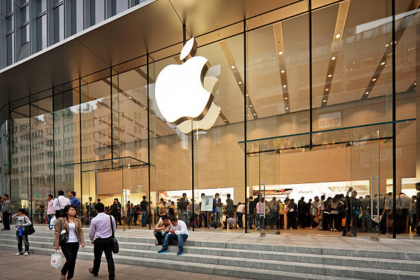apple store in china - apple in china stock pictures, royalty-free photos & images