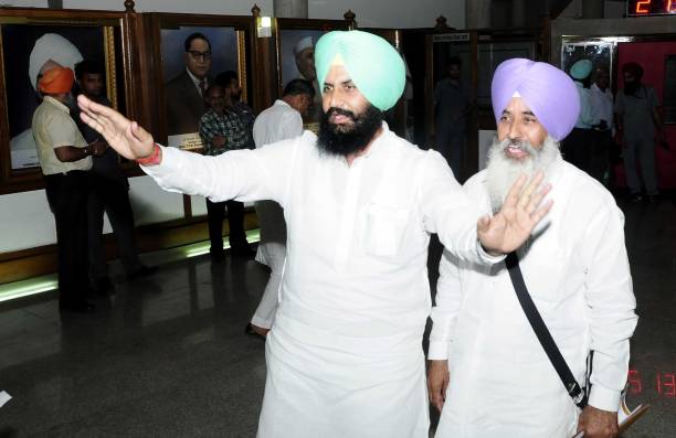 Bains brothers at Punjab Vidhan Sabha Session on June 14 2017 in Chandigarh India On the first day of the budget session Punjab Assembly witnessed...