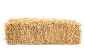 bale of hay isolated