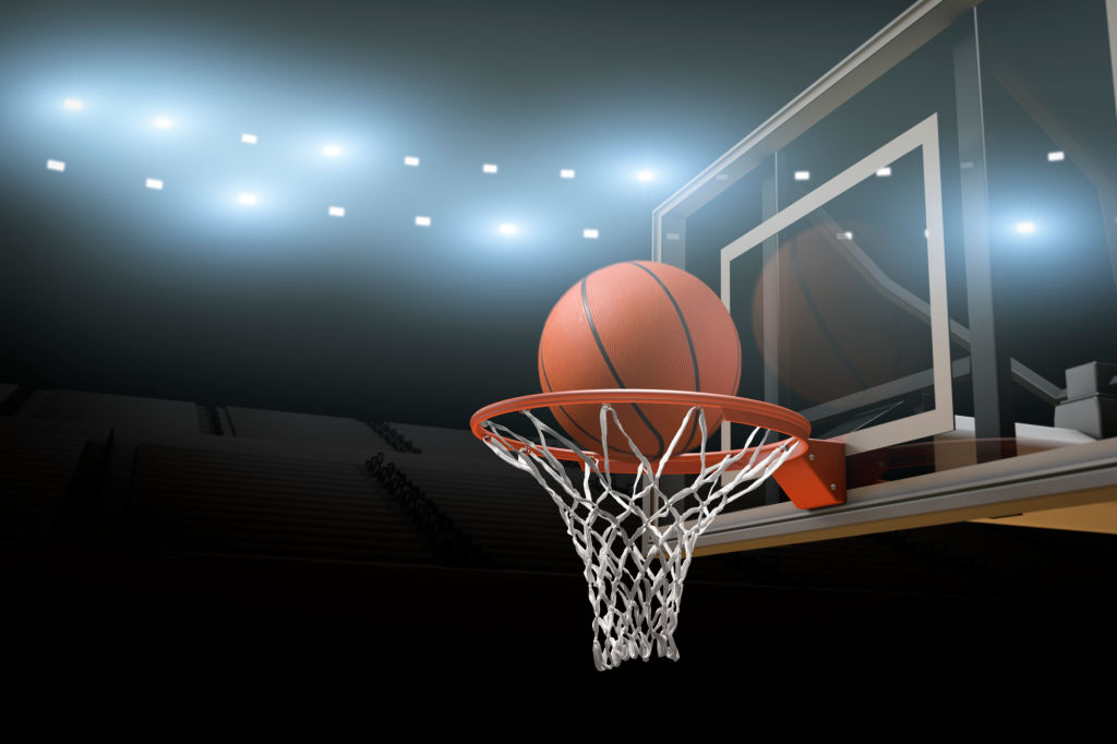 Basketball Hoop with Arena Lights