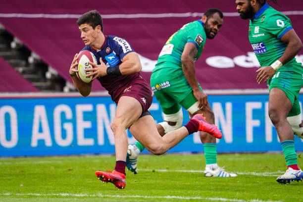 Bautista DELGUY of Union Bordeaux-Begles during the Top 14 match between Union Bordeaux Begles and Clermont at Stade Chaban Delmas on January 16, 2021 in Bordeaux, France. (Photo by Pierre Costabadie/Icon Sport via Getty Images)