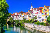 Beautiful floral colorful town Tubingen in Germany (Baden-Wurttemberg)