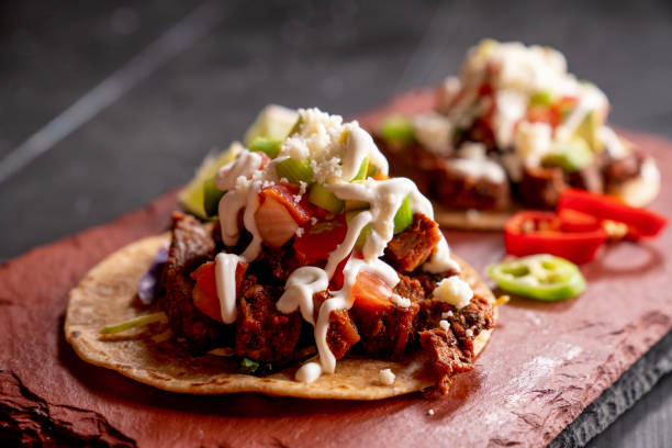 beef carne asada mexican tijuana style street food tacos with steak picture