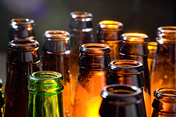 beer bottles - liquor stock pictures, royalty-free photos & images