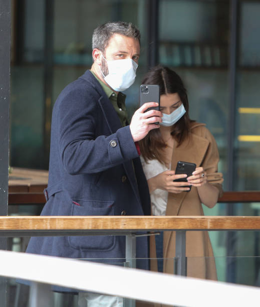 Ben Affleck and Ana de Armas are seen on April 18 2020 in Los Angeles California