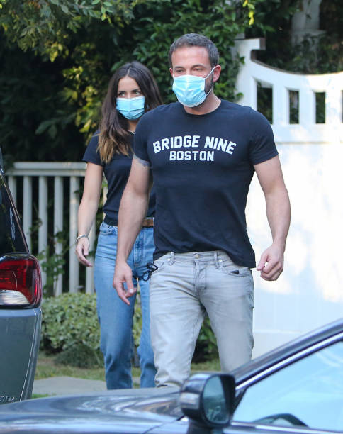 Ben Affleck and Ana de Armas are seen on August 13 2020 in Los Angeles California