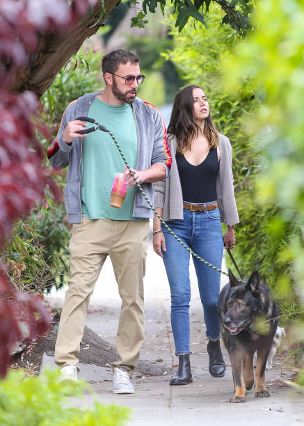 Ben Affleck and Ana de Armas are seen on July 01 2020 in Los Angeles California