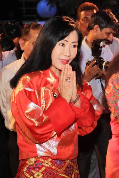 Bhutan Royal Queen Mother Ashi Dorji Wangmo Wangchuck during the closing ceremony of Rajasthan day celebration at Rajasthan Assembly in Jaipur on 30...