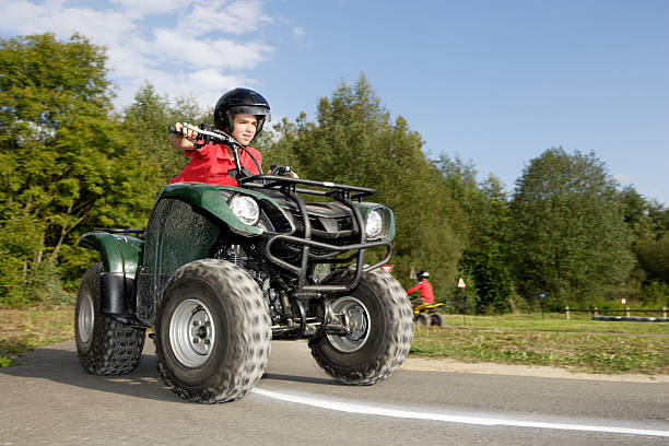 ATVs for kids-boy riding ATV