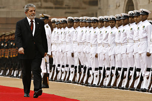Brazilian President Luiz Inacio Lula da Silva statevisit to India in New Delhi India on June 5 2007