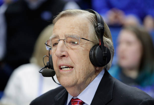 Brent Musburger calls the Kentucky Wildcats game against the Georgia Bulldogs at Rupp Arena on January 31, 2017 in Lexington, Kentucky. Tonight...