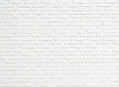 Bright White Brick Wall Texture Background Pattern