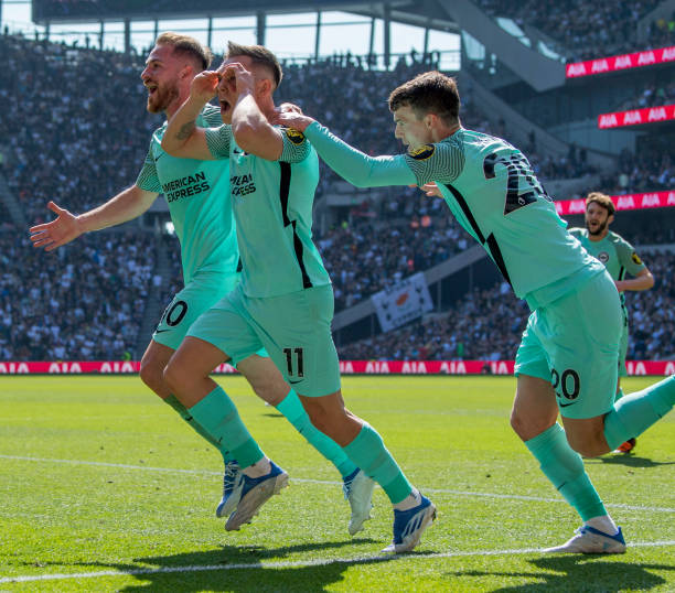 Tottenham Hotspur vs Brighton Hove Albion FT: TOT 0-1 BHA, Tottenham Hotspur HAMPERS their Top 4 Progress, Goes down to late Leandro Trossard goal 