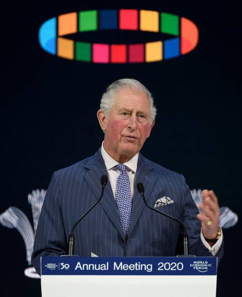 Britain's Prince Charles Prince of Wales delivers a speech at the World Economic Forum during the World Economic Forum annual meeting in Davos on...'s Prince Charles Prince of Wales delivers a speech at the World Economic Forum during the World Economic Forum annual meeting in Davos on...