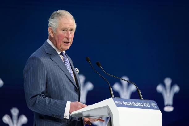 Britain's Prince Charles Prince of Wales delivers a speech at the World Economic Forum during the World Economic Forum annual meeting in Davos on...'s Prince Charles Prince of Wales delivers a speech at the World Economic Forum during the World Economic Forum annual meeting in Davos on...