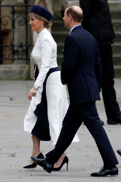 Britain's Catherine Duchess of Cambridge and Britain's Prince William Duke of Cambridge arrive to attend the annual Commonwealth Service at...