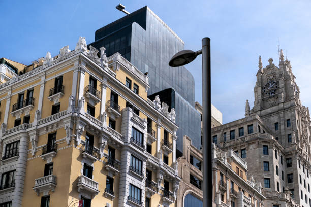 Building of La Gran Vía in Madrid