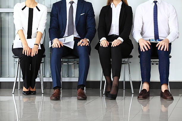 Business people waiting for job interview.