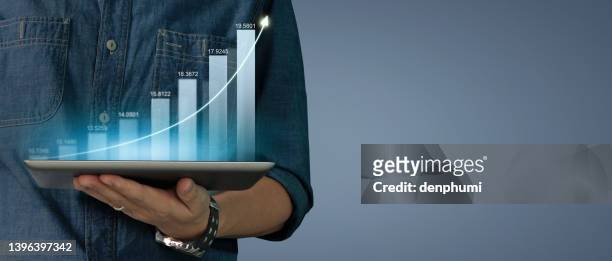 businessman plan graph growth increase chart