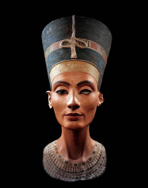 Bust of Nefertiti Great Royal Wife to the Egyptian Pharaoh Akhenaten. Nefertiti and her husband were known for a religious revolution. They...