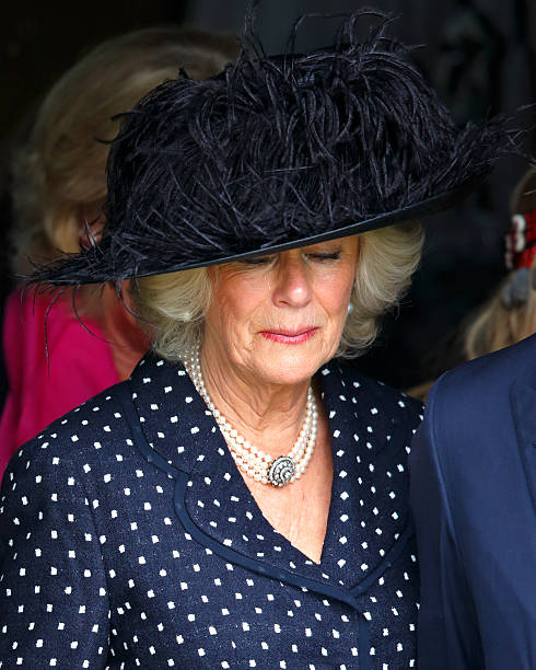 The Prince Of Wales And The Duchess Of Cornwall Attended The Funeral ...