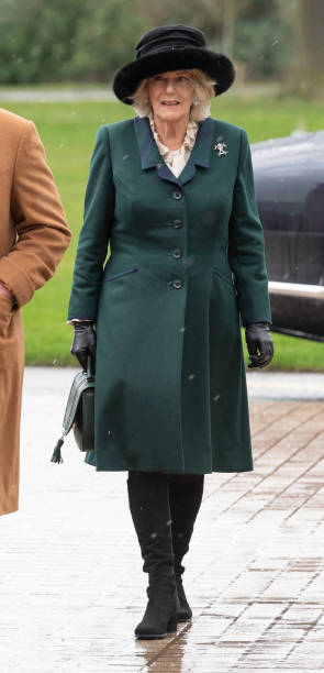Camilla Duchess of Cornwall visits the Defence Medical Rehabilitation Centre Stanford Hall to meet patients and staff on February 11 2020 in...