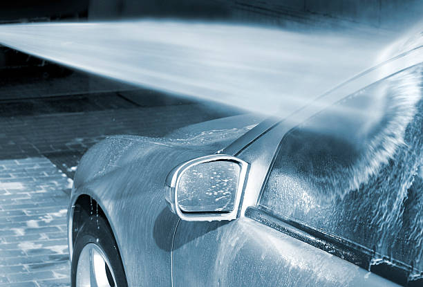 洗車、高圧クリーナー - 車　洗車 ストックフォトと画像